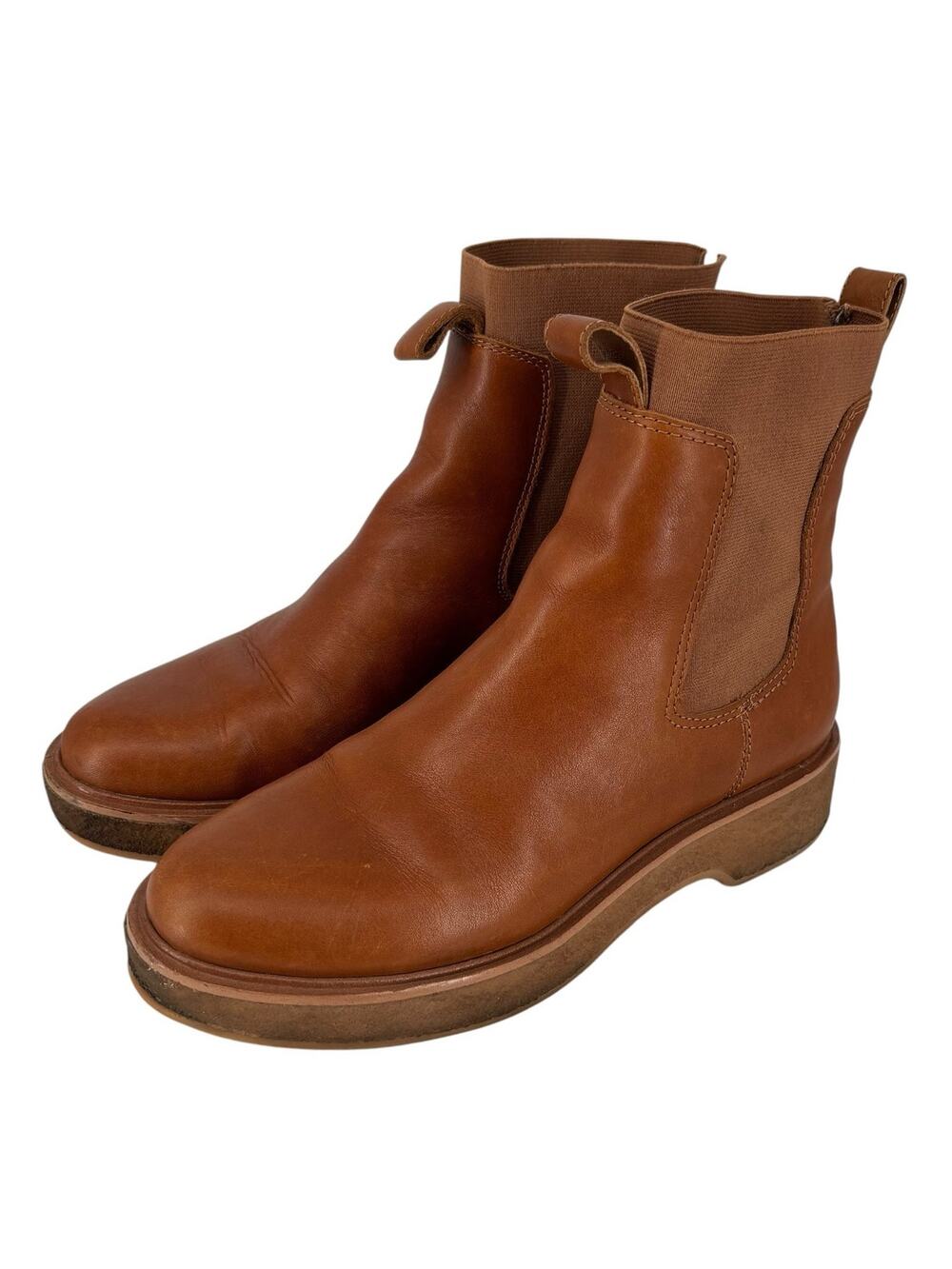 Madewell The Camryn Chelsea Boot Size 7 English Saddle Leather